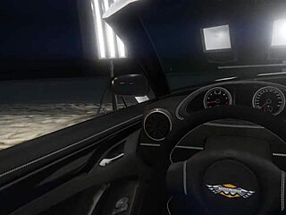 GTA 5 driver picks up hooker for intense first-person car sex ride