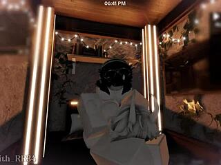 Demon girl bent over after game play begs for monster creampie doggystyle