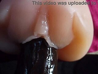 wanna see this big black dick closeup in slow motion? it's what my stepsister craves on her oiled fuck doll