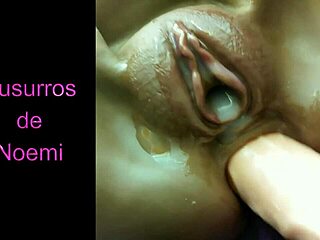 shaved chubby pussy creampied by thick dildo orgasm masturbation