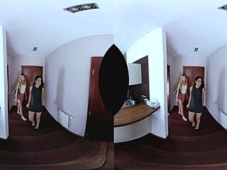 Czech FFM threesome has brunette MILF riding cock cowgirl while shaved pussy gets missionary pounded bent over