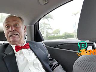 Horny Grandpa Wields Old Johnson on Young Teen Babe