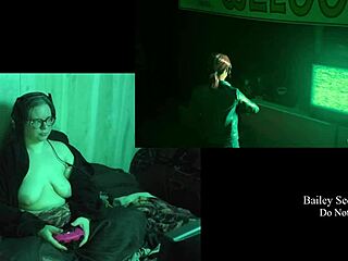 BBW Brunette Bares Huge Natural Tits in Naked Game Play