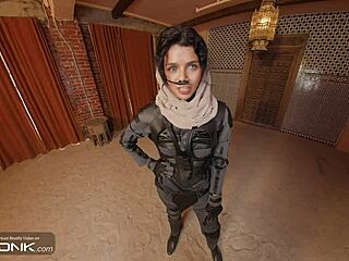 chani in uniform bounces on atreides monster cock dune cosplay ride pt 3