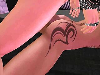 Twinks' virtual lust explodes in SecondLife game rhythm.