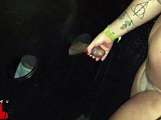 horny slut raw fucks stranger bareback gloryhole cum risk