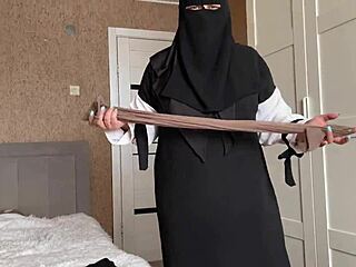 helped my busty arab stepmom pick out tight leggings then fucked her big ass