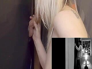 sucking monster cocks through gloryhole till they explode cum down my throat!!