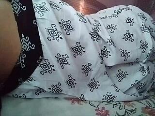 oh man... my sleeping desi wife mou's big ass just got exposed while i watched