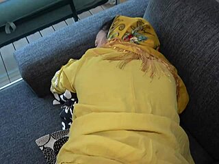 Stunning Iraqi Arab Sara Tries Hiding Her Voluptuous Curves and Assets