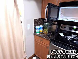 close-up channy crossfire's pussy fucked hard by latex glove lesbians