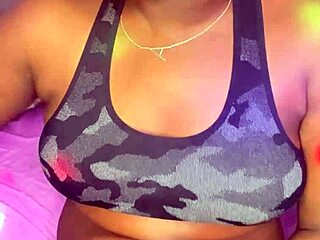 natural blonde with hairy dark skin bares her sexy assets