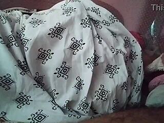 oh man... my sleeping desi wife mou's big ass just got exposed while i watched