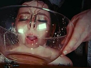 emo goth whore bound face tied cries piss punished garage extreme