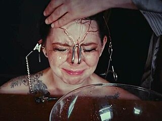 emo goth whore bound face tied cries piss punished garage extreme