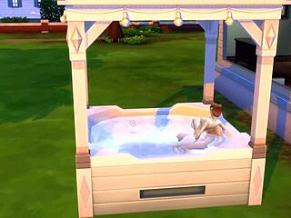 Proper step sister gone wild in hot tub sex