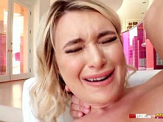 Naughty blonde Natalia Starr deepthroats monster cock then hardcore anal ass to mouth orgasm