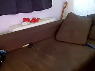 daddy's huge cock gapes my big ass slave on sofa with buttplug and toys