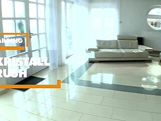 pov: cock hungry whore kristall rush rides you hard in lingerie stockings 🔥🍆