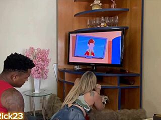 Stepmom Blocks Tv, Hints At Rear Entry