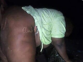 midnight beach stroll turns into ssbbw stranger sucking bbc bareback doggystyle