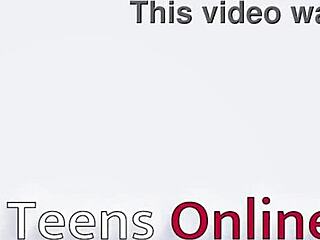 Curious teen student experiments with a huge fucking machine in her room