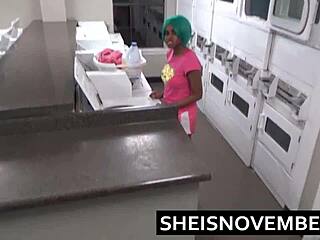 Damn, Big Ass Ebony Teen Takes Anal Pounding in Public!