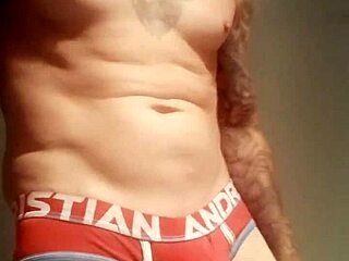 dude flashing his monster cock in public shower and toilet masturbation