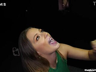 she's febby twigs slurping gloryhole cocks like a pro swallower