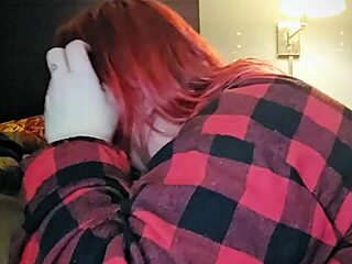 Redhead Aubrey Bigbabe304 Slobbers Deepthroat Big Fat Black Cock Wet Ass