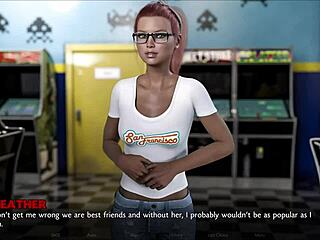 in this 3d hentai visual novel pt 06, motkeyz's lost love milf teen gets monster cock pounded