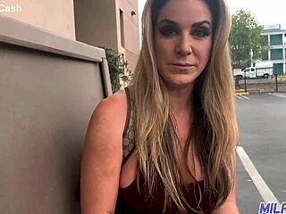 Dirty Blonde Bombshell Offers Milf Ass To Horny Stud