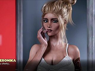 in this 3d hentai visual novel pt 06, motkeyz's lost love milf teen gets monster cock pounded