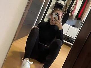 early morning blacknails girl slips off pink socks for feet fetish world soles worship