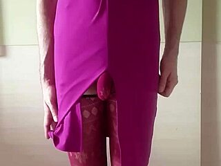 wanna see this burgundy lingerie tease up close before the cum explodes?