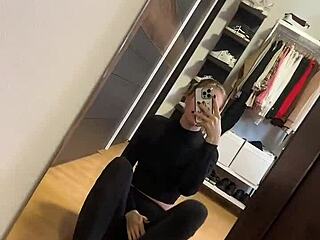 early morning blacknails girl slips off pink socks for feet fetish world soles worship