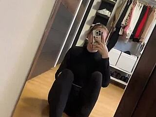 early morning blacknails girl slips off pink socks for feet fetish world soles worship