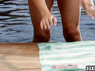 sexy kendra lust licks and fingers lola foxx's wet milf pussy close-up