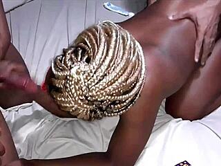 hot young ebony natasha medeiros fucks two guys in rio motel for cuckold to film!!