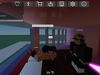 roblox session turns into fun sex play with my best friend