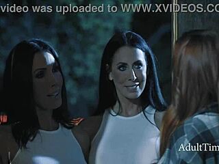 Two Evil Milfs Gangbang Family at Adult Cinema