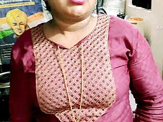 desi mom bends over lets neighbor boy fuck pussy hard