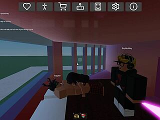 roblox session turns into fun sex play with my best friend