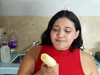 hey newbie, watch this huge ass bbw ride you in kitchen with her fat pussy gripping tight