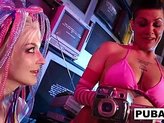 what if jezebelle and leya's lesbian pussy play got even hotter with those big tits rubbing?