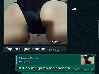 whatsapp chat with my buddy's boss oscar turns into wild creampie fuck again