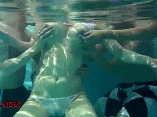 Suzuna Komiya's Poolside Big Tits Blowjob Tease