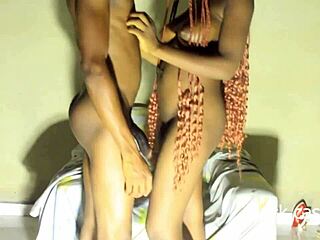 Tiny Ebony Teen Bends for Monster BBC Suck and Hard Doggystyle Pounding!