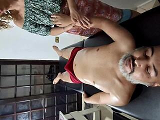 hey naive masseuse, let me rip those clothes off your wet tits and pussy for oiled sex ride