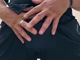 Watch my huge cock rip these sexy white panties oil jerk hairy balls dirty talk moans